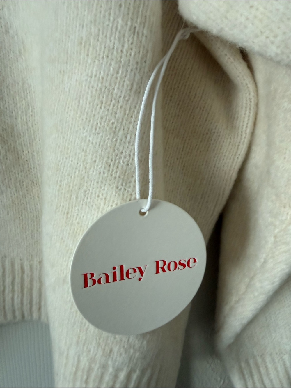 Bailey Rose Dog Sweater size Medium Cream Dachshund - Picture 5 of 8